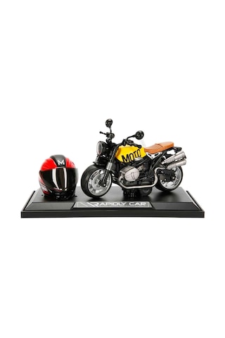1:12 Sesli Ve Işıklı Latte Die Cast Çek Bırak Motosiklet Ve Tamir Atölyesi Seti Çok Renkli