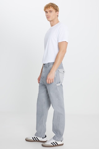 Lee Pamuk Relaxed Straight Fit Cepli Jean Kot Denim Pantolon Gri