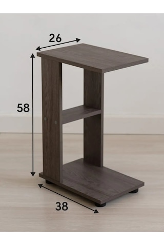 Furnı Home Yatak Başüstü Sehpası 162405783 Anchor Koyu Dişbudak