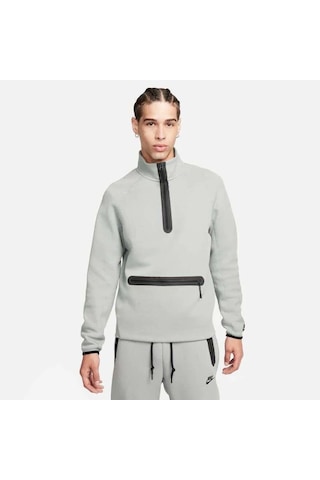 Nike Tech Fleece Half Zip Top Erkek Sweatshirt Fb7998-330 Çok Renkli