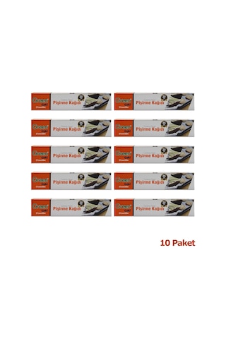 Geen Cuki Yağlı Fırın Tepsi Pişirme Kızarma Kağıdı - 37 CM x 50 Metre - 10 Kutu