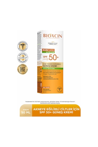 Bioxcin Sun Care Akneye Eğilimli Ciltler Için Güneş Kremi 50 Spf 50 Ml - Akne, Dry Touch, Mat