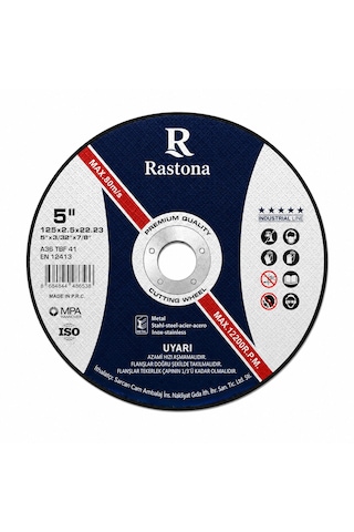 Rastona Metal Kesici Taş 125x2.5x22.23mm 25 Adet Rastona Metal Kesici Taş 125x2.5x22.23mm 25 Adet