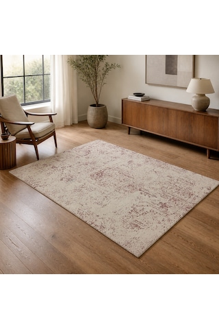 Kartela Halı Sina Halı Jüt Taban Dokuma Halı Gül Kurusu - 200 X 300 Cm