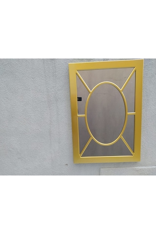Ayna-Dresuar Motifli Model Parlak Gold Renk Kayın Torna Kutu Içi(486070600) Altın