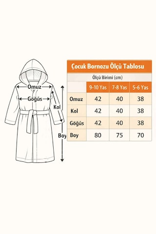 Pembe Tavşan Nakışlı Kulaklı Bebek Ve Çocuk Bornozu Diğer