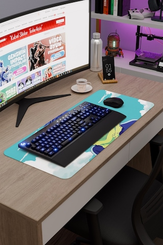 Noragami Kaymaz Dikişli Kauçuk Oyuncu Mousepad V4 - 70x30 Xl Gaming Mouse Pad Fare Altlığı