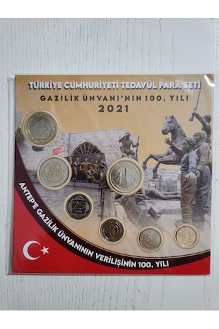 Antep Gazilik Ünvanının 100.yılı 2021 Set. Tedavül Hatıra