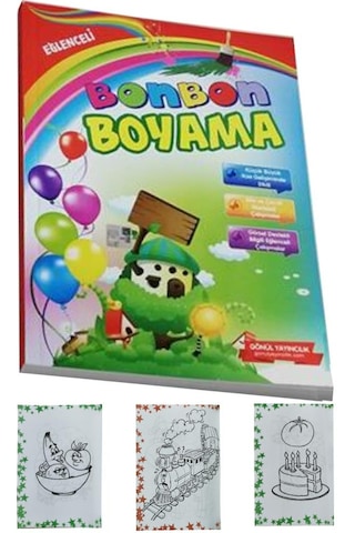 Boyama Kitabı Kalın 1 Adet 3-6 Yaşa Uygun Boyama Kitabı 64 Sayfa Çek Kopar Boya Kuruboya Silgi Kalemtıraş Okul Öncesi