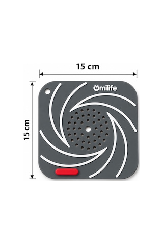 Gri Süzgeçli Silikon Lavabo Gider Kapağı Koku Önleyici Banyo Mutfak 15 cm