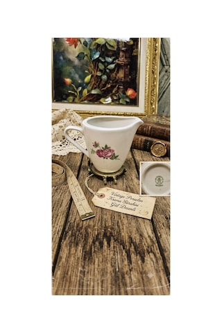 Rosenthal Bavaria Gül Desenli Porselen Krema Sürahisi / Sütlük