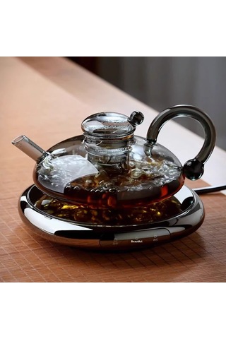 Geekyou Yüksek Kaliteli Isı Dayanıklı Cam Fincan Seti, Ofis Ve Salon İçin El Yapımı Çay/kahve Fincanı, Modern Gelişmiş Tasarım Kum Rengi Fare Kuyruğu Bardak Çok Renkli