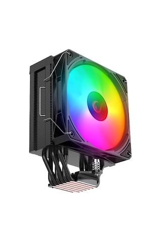 Rampage Octagon C70 Siyah 12cm Argb Sıcaklık Göstergeli Hava Soğutucu - Octagon C70 Sıyah