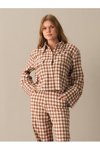 Xint Camel Oversize Gömlek 750982