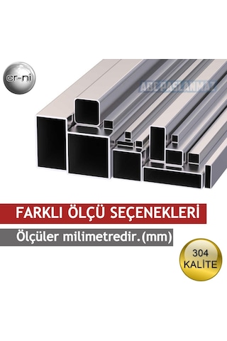 Paslanmaz Çelik Profil Satine Yüzeyli 304 Kalite (Ölçü Seçiniz)