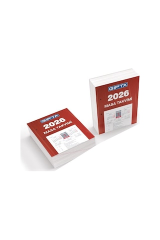 Gıpta 2026 Blok Masa Takvimi 10x13 Cm 2 Adet