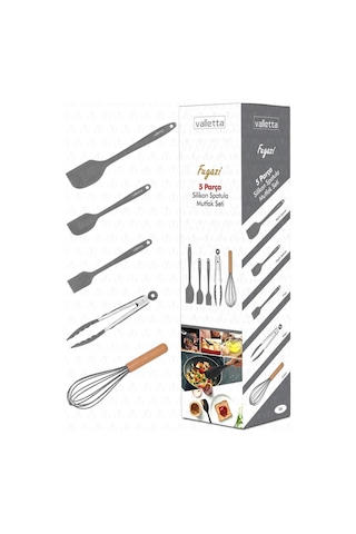Valletta Vlt1132 Fugazi 5'li Spatula Set Gri Diğer