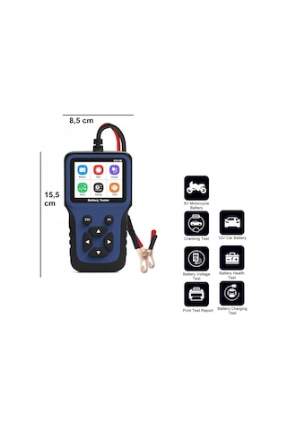 Jfınd V311b 12v Araç Akü Test Cihazı Yük Test Cihazı Yükleme Dedektörü Teşhis Aracı Otomobil Suv Tekne Motosiklet Araçları İçin Uygun
