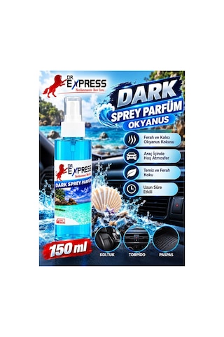 Oto Parfüm 150ml Araç Koku Sprey Okyanus 150ml
