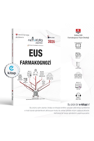 Nettekurs Yayınları Eus Farmakognozi Akıllı Kitap E-kitap