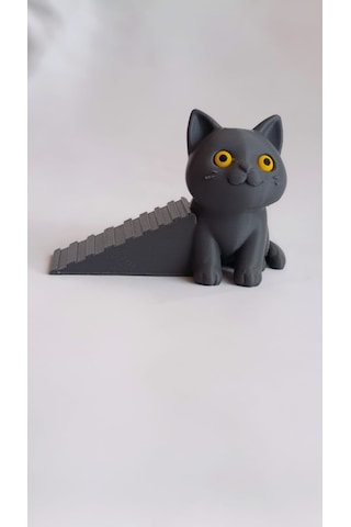 Kapı Stoperi / Dekoratif & Kaymaz Taban / Kedi Figürlü / Kapı Tutacağı/ Hediye