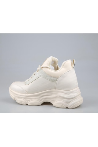 Guja 24k302 Dolgu Topuk Bej Kadın Sneakers Bej