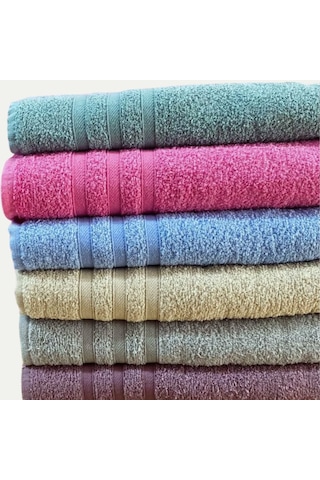 Bilmar Bukle Dray Banyo Havlusu 70 X 140 Cm X 6 Adet Çok Renkli