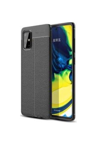 Galaxy A71 Kılıf Zore Niss Deri Desenli Silikon Kılıf