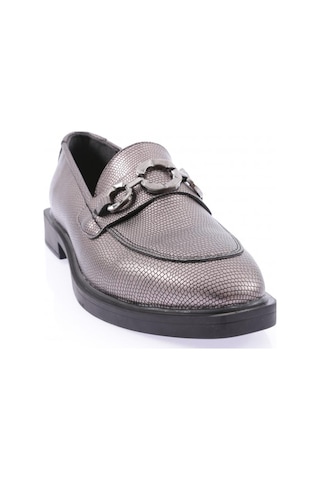 Dgn 216-22k Kadin Ön Halka Tokali Oxford Ayakkabi 216-1986-R11414 Platin