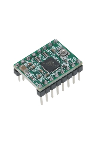 Dianziye 5 Adet A4988 Adım Motor Sürücü Modülü 3d Yazıcı Parçası Isı Emici İle Yeşil