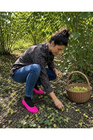 Zenne Kaymaz Tabanlı Makosen Bahçe Ve Tarım Ayakkabısı 36-42 Pembe