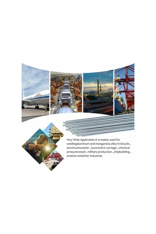 Lemestar 10 Adet Alüminyum Kaynak Teli - Dürtücü Gereksiz, Yüksek Dayanıklı, Saf Alüminyum İçin Uygun, 25cm X 2.4mm