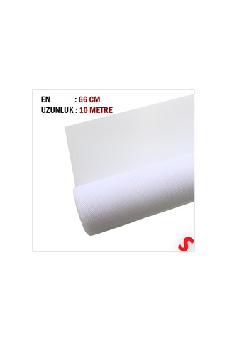 Süsleme Tülü Grek Tül Rulo, 66 Cm X 10 Mt - Beyaz 0-99