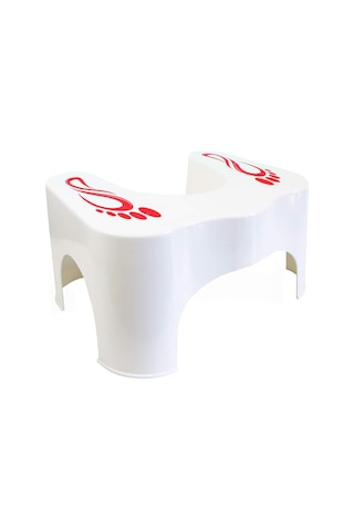 Klozet Taburesi, 44 X 21 X 31 Cm, Beyaz Siyah