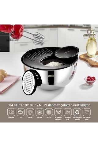 Amboss Ruby 4 Parça Çok Amaçlı Kase 24 Cm