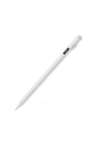 Lexroo Pencil 18 Stylus Universal Dijital Led Göstergeli Dokunmatik Tablet Kalemi - Beyaz