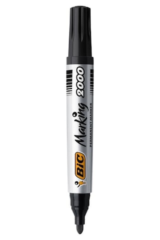 Bic Marker 2000 Yuvarlak Uç Koli Kalemi Siyah 12'li Kutu