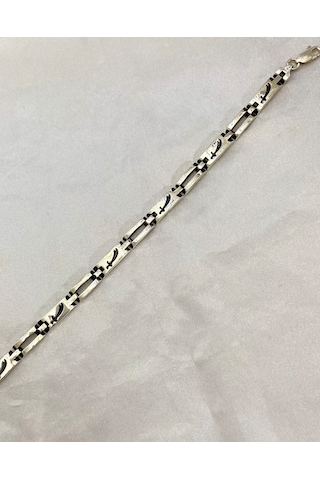 Kelepçeli Kı Lıç Gümüş Erkek Bileklik F160020103