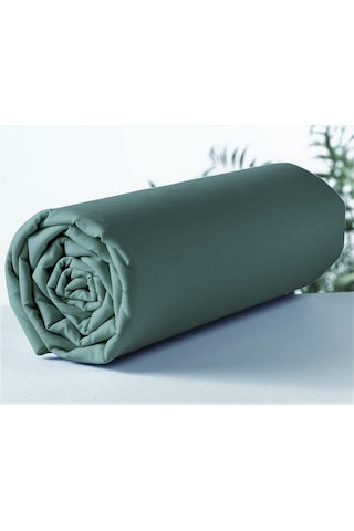 Makiteks Pamuklu Yeşil 120x200 Tek Kişilik Lastikli Çarşaf Seti