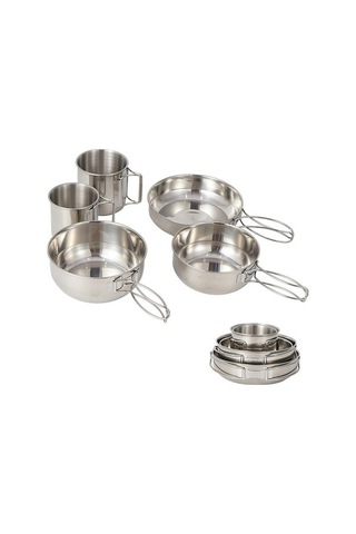 Ulzyvf Yürüyüşü, Tavası, Taşınabilir Sırt Seti Renkli Pişirme Piknik Paslanmaz Parça Mutfak Kase, Kampı, Kamp İçin Hava Dağ Çok Çelik Çantası, Bardaklar Açık 5 Hc Çok Renkli Çok Renkli