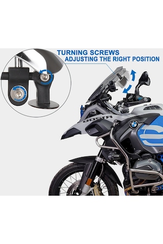 Motosiklet Dikiz Aynası 180 Derece Kör Nokta Aynası Geniş Açı Dikiz Aynası Bisiklet Scooter İçin