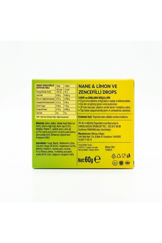 Iversal N Nane Limon Zencefilli Pastil 60 G 24'lü Kutu