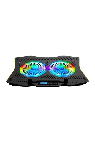 Inc-607 2 Fanlı Rgb Arrax Notebook Soğutucu, Siyah