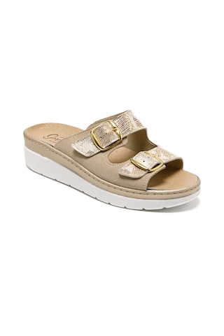 Sandalet Kadın 5619 Green Life Stretch Women's Footwear Gold/beige Gold/beige Altın - Bej