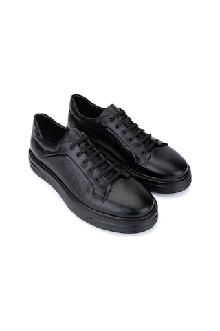 Tamer Tanca Erkek Hakiki Deri Siyah Sneakers & Spor Ayakkabı 537 3817 Erk Ayk Sk25-26 Sıyah Siyah