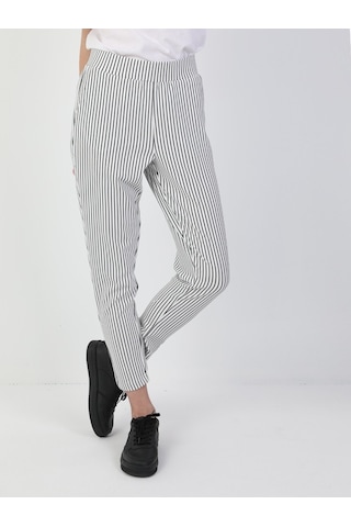 Colin's  Regular Fit Yüksek Bel Kadın Beyaz Eşofman Altı CL1047824_Q1.V2_OFW Beyaz