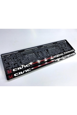 Isme Özel Pleksi Takmatik Plakalik Lazer Kesim 2 Adet Ön Ve Arka 323232633