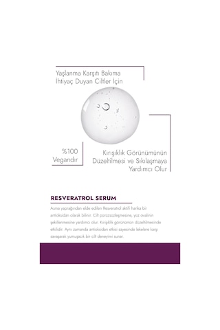 Lexroo Kırışıklık Görünümünün Düzeltilmesi Ve Sıkılaşmaya Yardımcı Resveratrol Serum