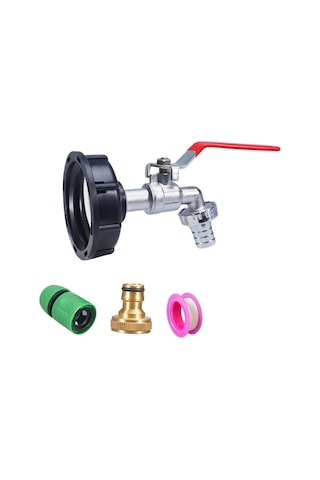 Suntek Ibc Tote Tank Adaptörü, Bahçe Hortumu Pirinç-nozul