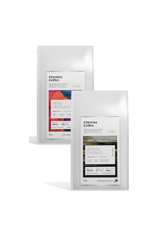 Chroma Coffee Signature Series Çekirdek Kahve Seti - 4 %100 Nitelikli Arabica 2 x 250 G